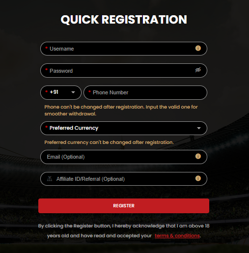 12bet login india registration