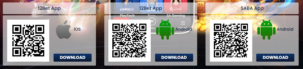 12bet registration app options