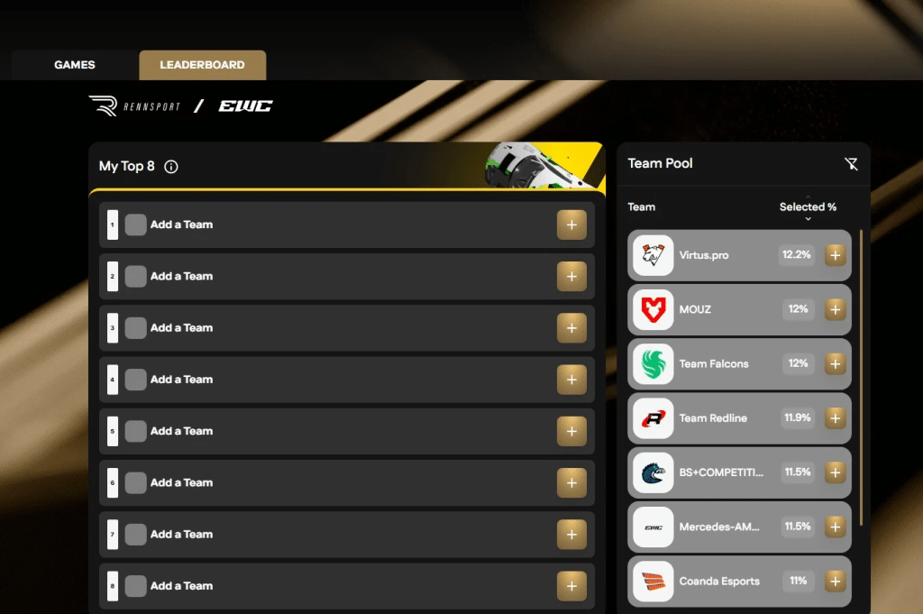 Esports World Cup Fantasy Pick-Em League